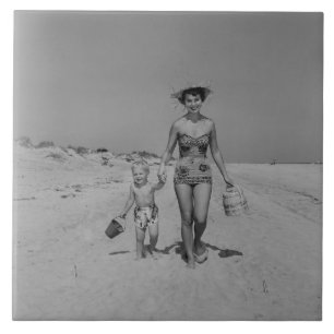 Azulejo Madre e hijo