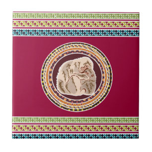 Azulejo madre e hijo