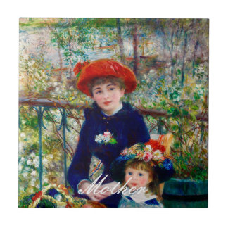 Azulejo Madre e hijo de Renoir