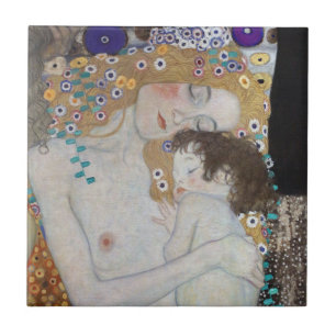 Azulejo Madre e hijo por Gustav Klimt