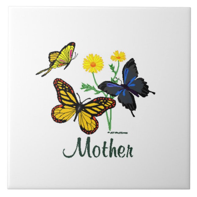 Azulejo Madre mariposa (Frente)