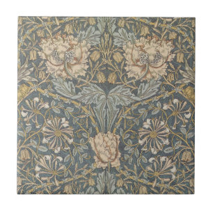 Azulejo Madreselva de William Morris, Arte de Flores Vinta