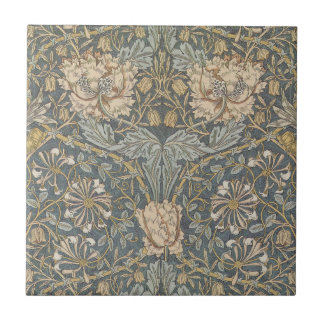 Azulejo Madreselva de William Morris, Arte de Flores Vinta