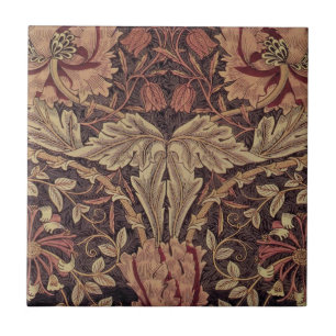 Azulejo Madreselva de William Morris, flores de jardín Art