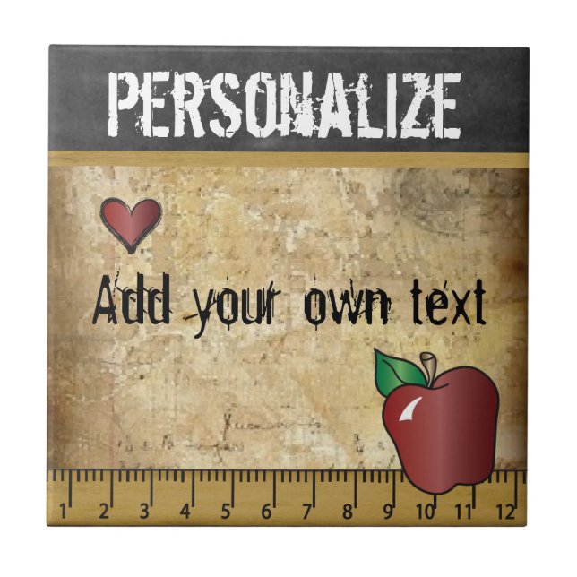 Azulejo Maestra de estilo vintage (Frente)