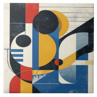 Azulejo Maestría geométrica de mediados del siglo No. 3