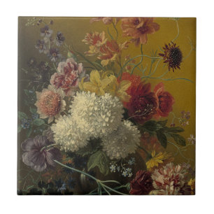 Azulejo Maestro Floral Holandés Antiguo Georgius van Os 18