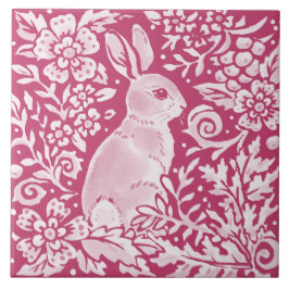 Azulejo Magenta conejo conejo conejo Woodland Animal Natur