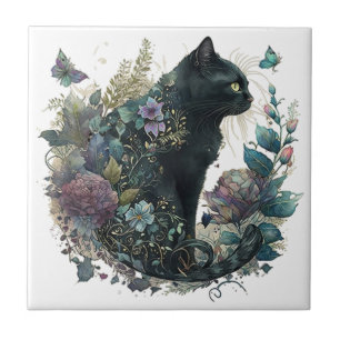 Azulejo Magia Cat Ceramic Tile