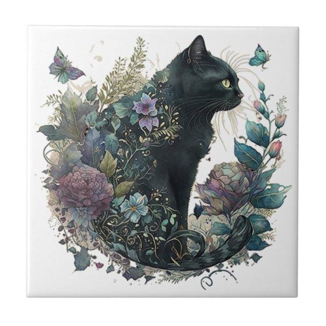 Azulejo Magia Cat Ceramic Tile (Frente)