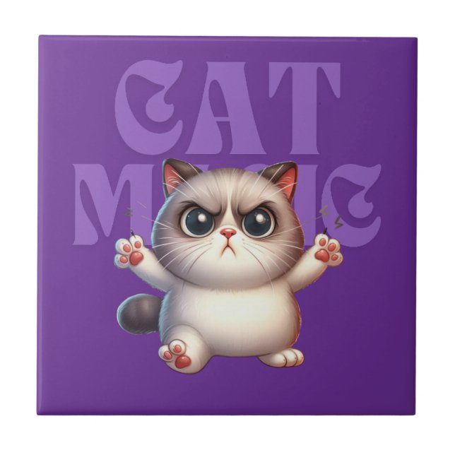 Azulejo Magia Cat Ceramic Tile (Frente)