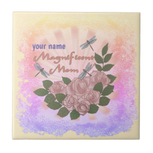 Azulejo Magníficos Rosas de mamá