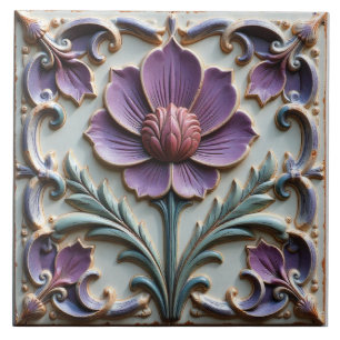 Azulejo Majestad Púrpura Vintage