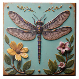 Azulejo Majestic Flight of Anisoptera