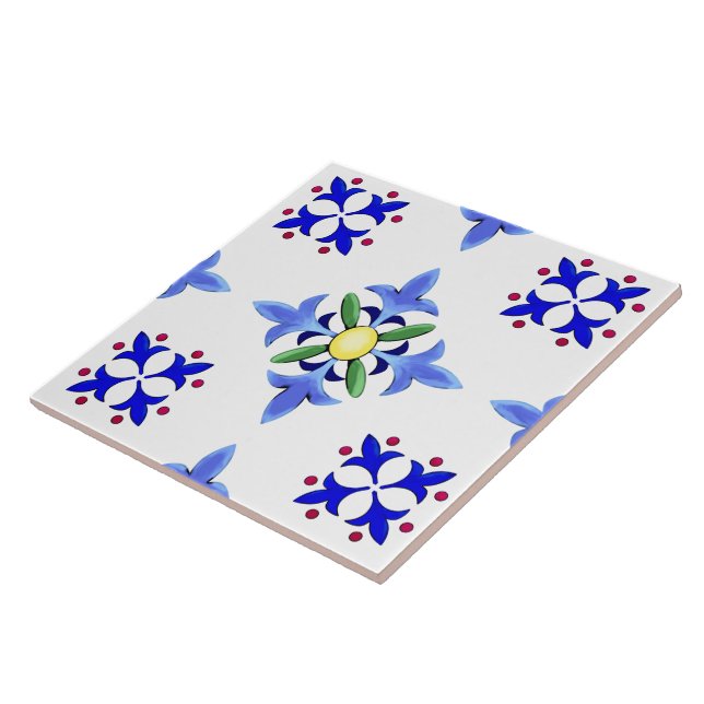 Azulejo Majólica, estilo mediterráneo  (Lado)