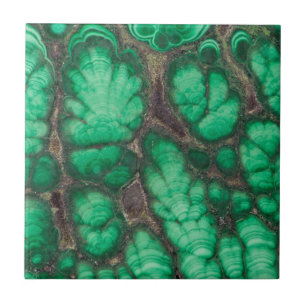 Azulejo Malacita con patrón verde