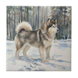 Azulejo Malamute de Alaska