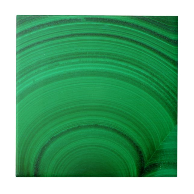 Azulejo Malaquita Verde Primer Plano (Frente)