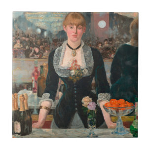 Azulejo Malhumorado Barman Parisino Manet Un Bar en el Fol