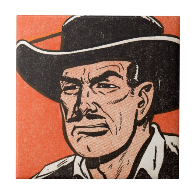 Azulejo Malvado occidental de Billy the Kid 1955 (Frente)