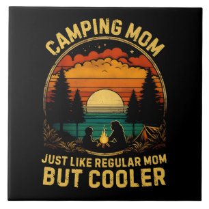 Azulejo Mamá Camping Igual que una Mamá Regular
