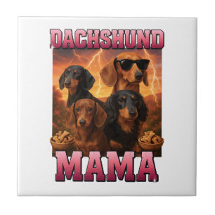 Azulejo Mamá Dachshund