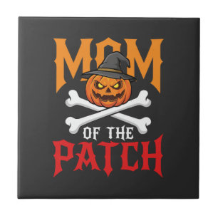 Azulejo Mamá de Halloween del parche de calabaza bruja