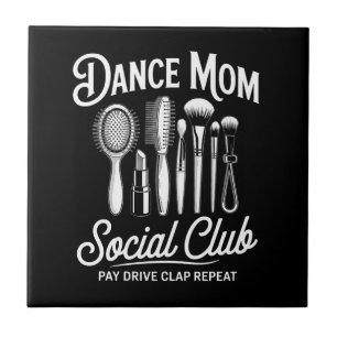 Azulejo Mamá del club social de mamá de baile