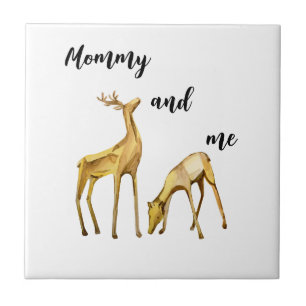 Azulejo Mamá Y Yo Deer