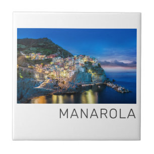 Azulejo Manarola Cinque Terre La Spezia Italia Panorama