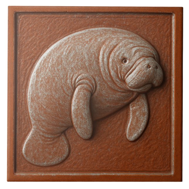 Azulejo Manatee - Tile cerámico (Frente)