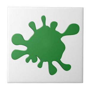 Azulejo Mancha de tinta verde