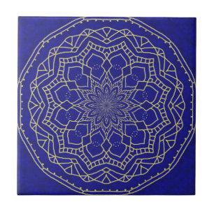 Azulejo Mandala azul