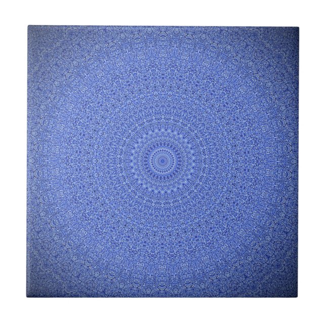 Azulejo Mandala azul (Frente)
