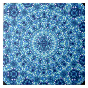 Azulejo Mandala cristalina de la resplandor