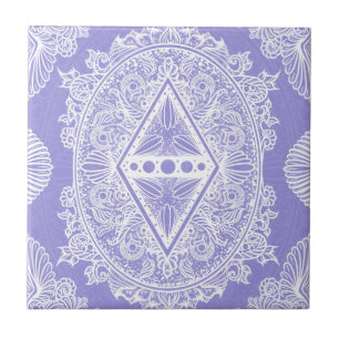 Azulejo Mandala de Diamante Celeste