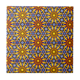 Azulejo Mandala de Piedra del Sol Celestial