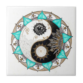 Azulejo Mandala de Yin Yang