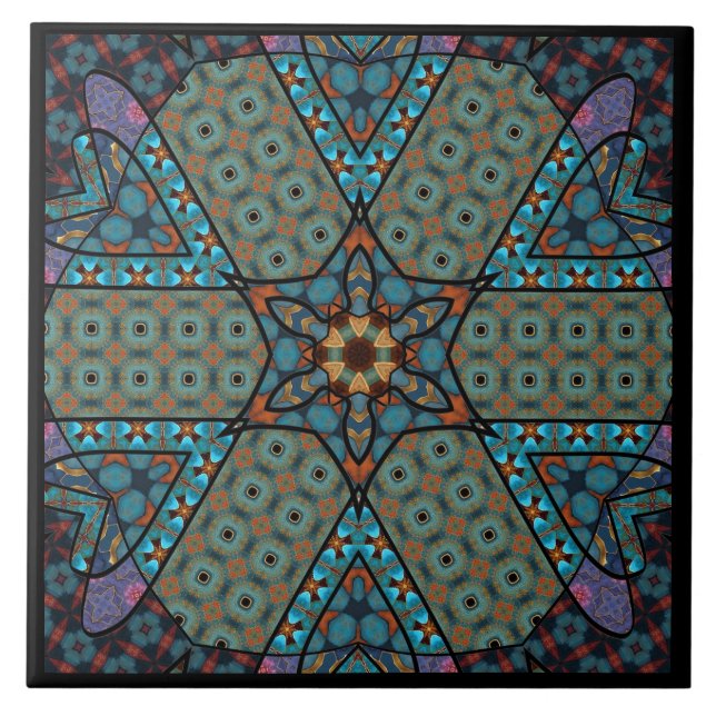 Azulejo Mandala Decorativo  (Frente)