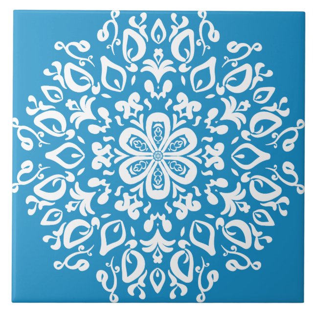 Azulejo Mandala del Bluebird (Frente)
