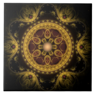 Azulejo Mandala mágica fractal