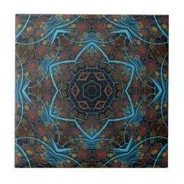 Azulejo Mandala Rosette Boho Patrón de Dandy estilo bohemi