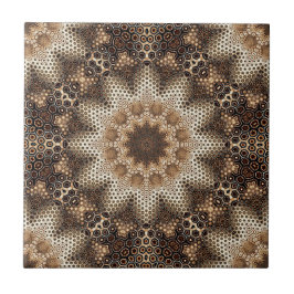 Azulejo Mandala with Hexagonal Elements