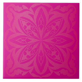 Azulejo Mandala zen rosa