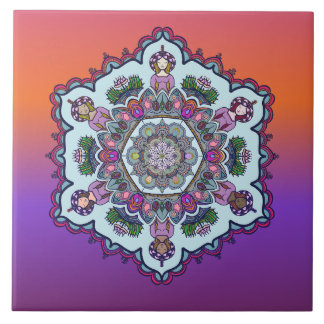 Azulejo Mandela Design Ceramic Tile