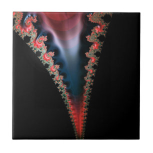 Azulejo Mandelbrot Zip Ceramic Tile