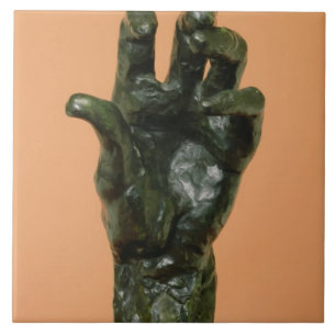 Azulejo Mano izquierda grande (bronce)