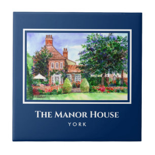Azulejo Manor House York Inglaterra Country Garden
