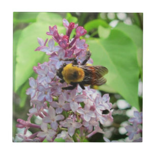 Azulejo Manosee la abeja en lila