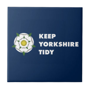 Azulejo mantener yorkshire tidy white rose reino unido bri